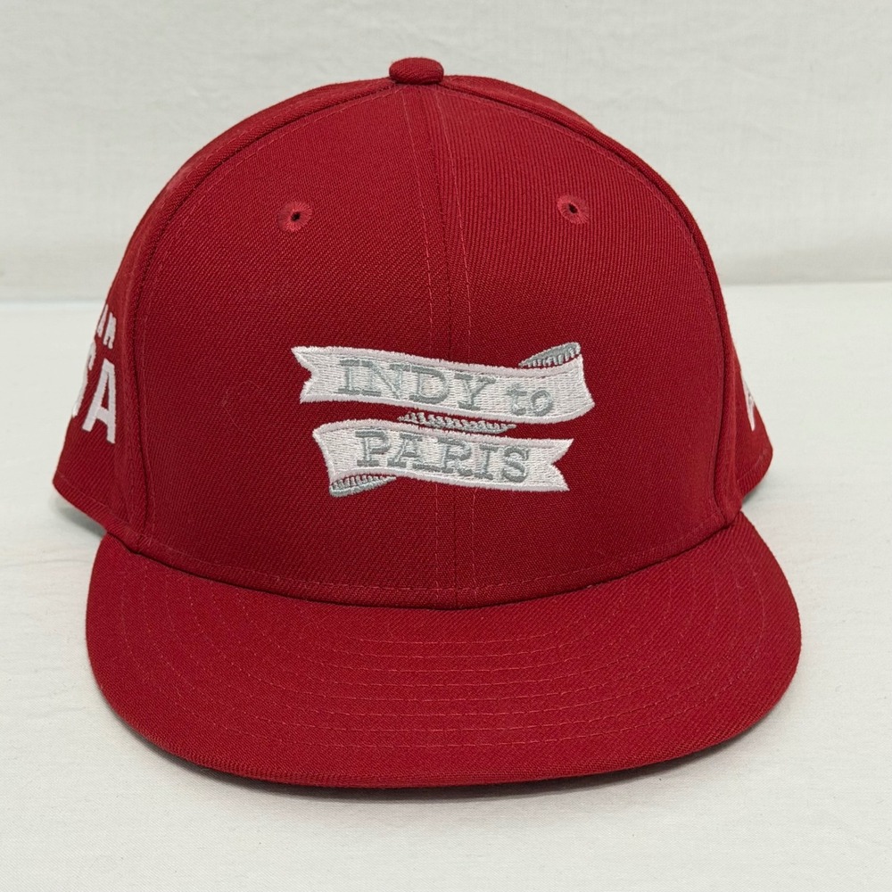 New Era Indy to Paris Hat Mens OSFA Red Excellent‎ Team USA 9FIFTY Snapback Cap